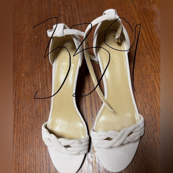 Talbots beige sandals shoes size 10M - Picture 7 of 8